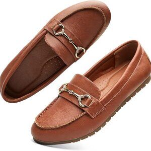 Women's brown loafers